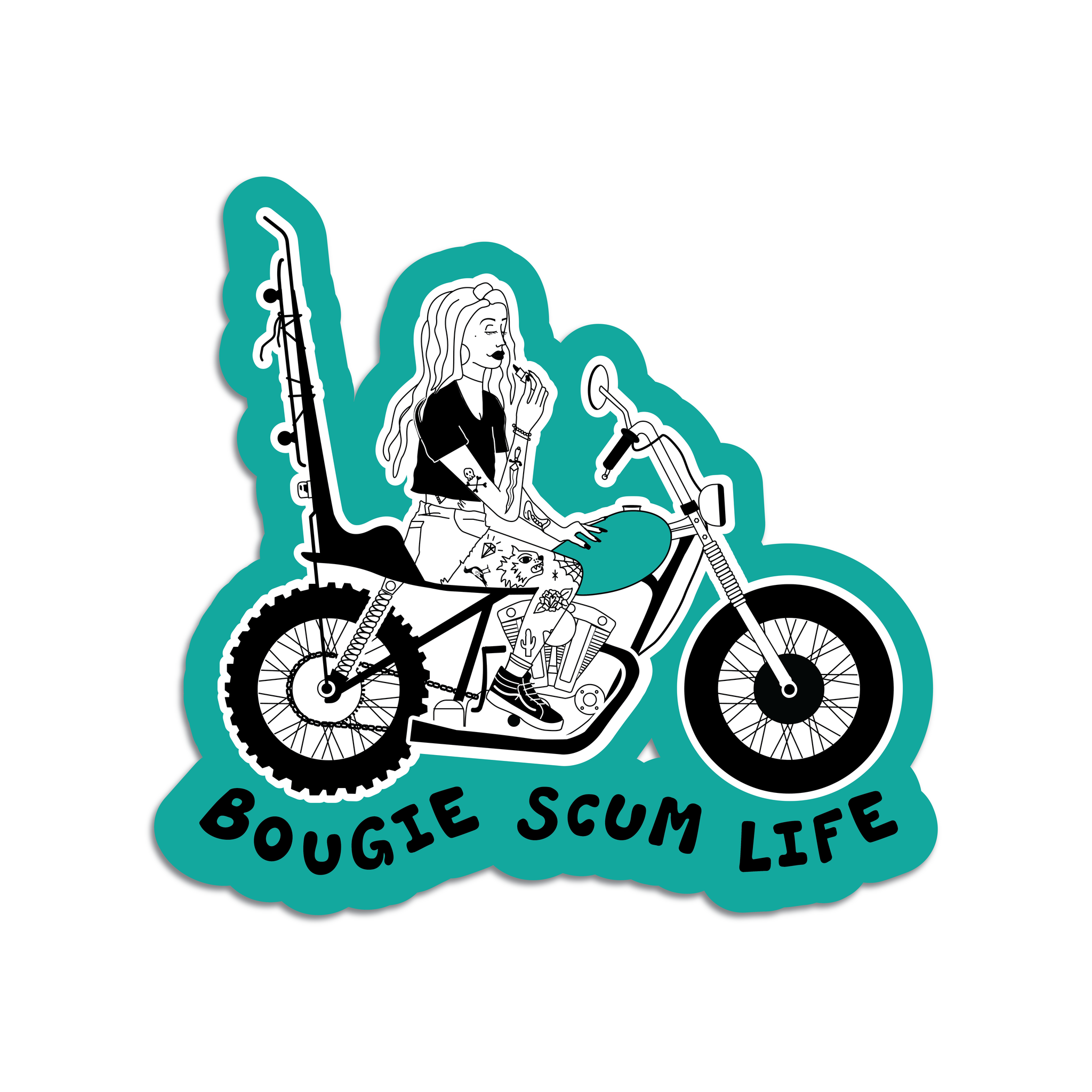 Bougie Scum Life Sticker
