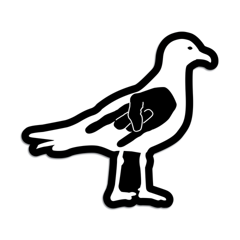Mellow Spaz Seagull Sticker